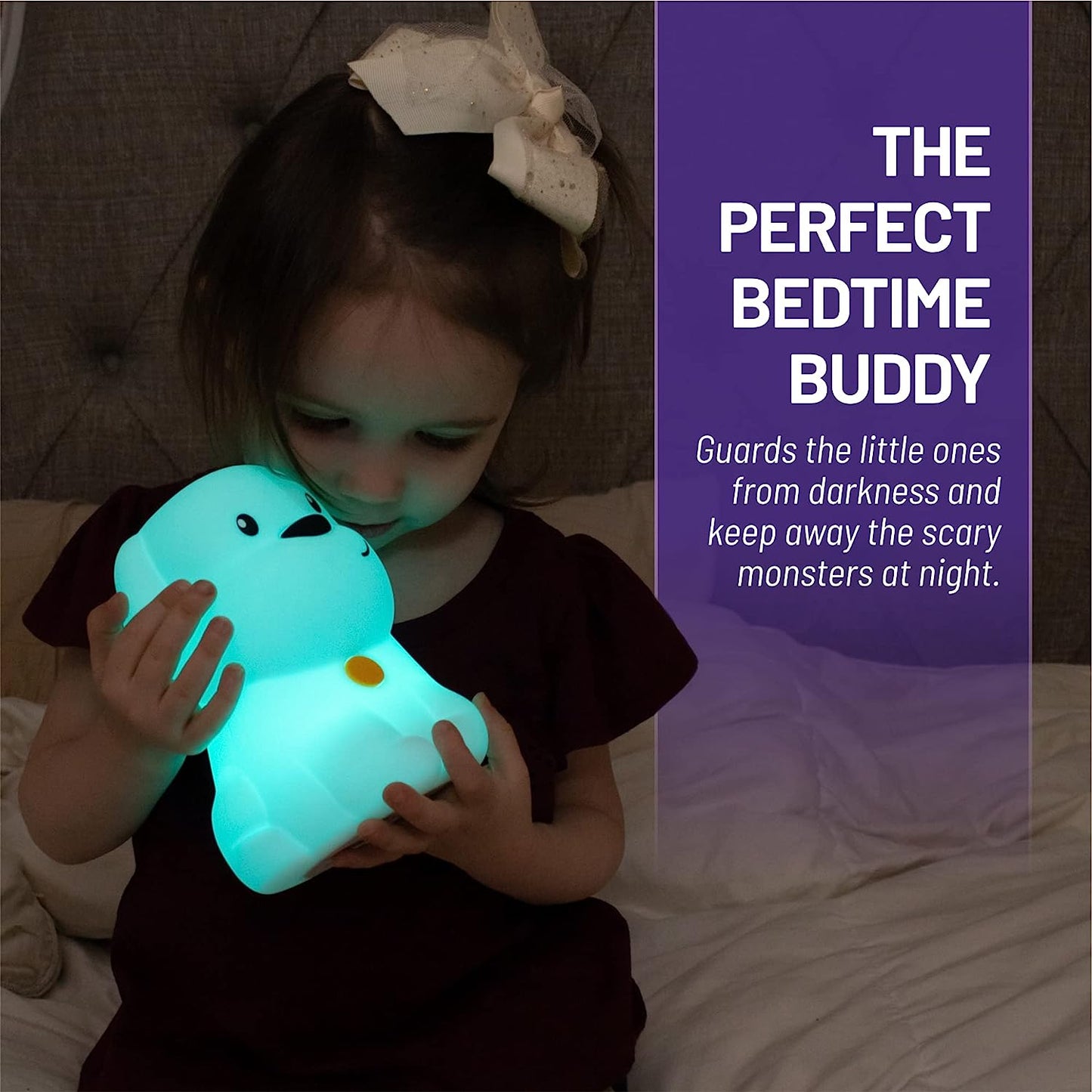 9 Color Changing Rechargeable LED Puppy Night Light