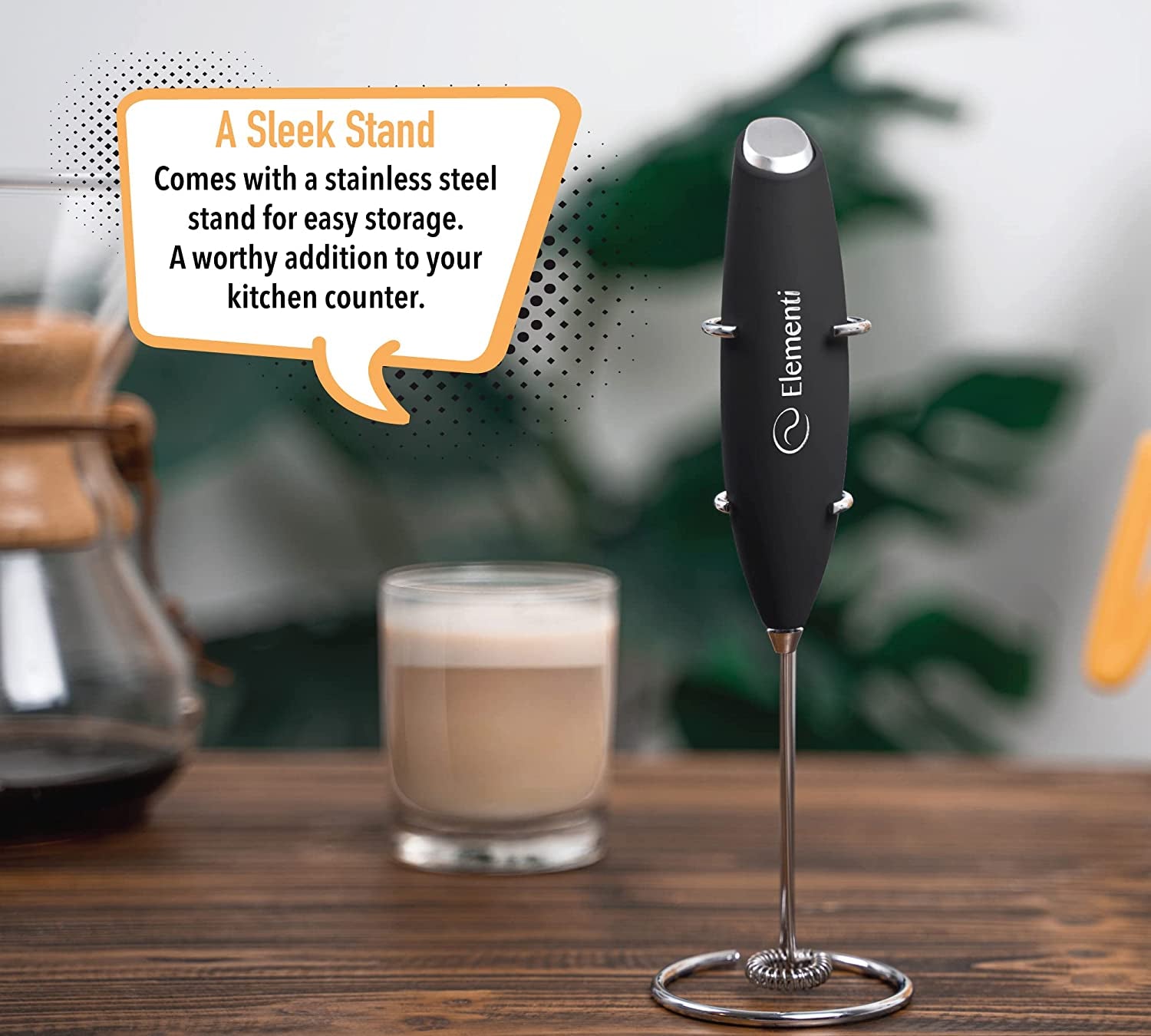 Handheld Milk Frother Wand & Matcha Mixer