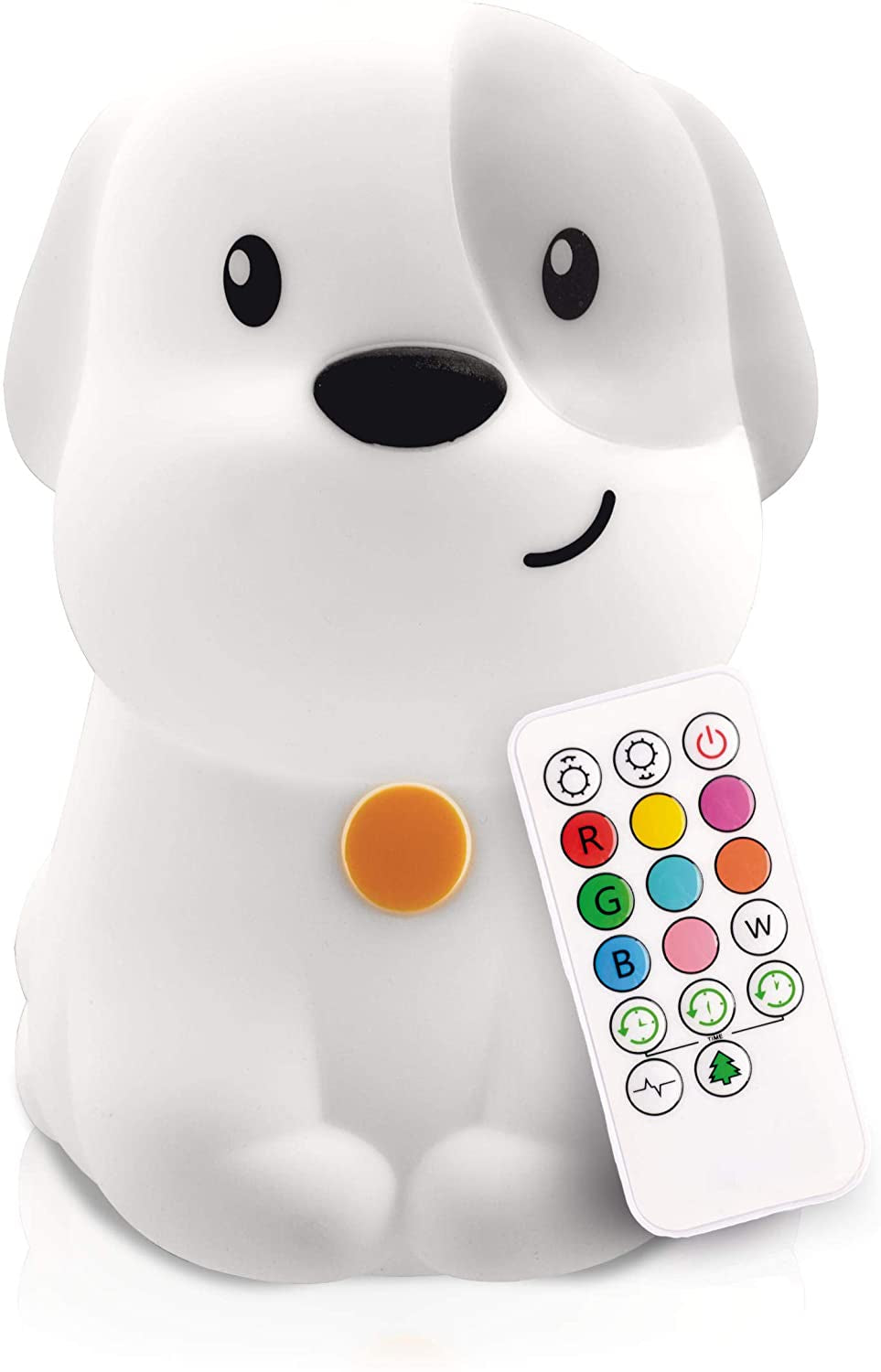 9 Color Changing Rechargeable LED Puppy Night Light