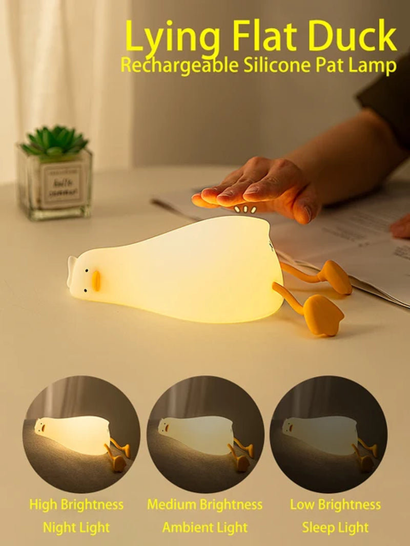 Rechargeable Laying Duck LED Night Light