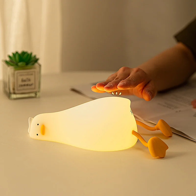 Rechargeable Laying Duck LED Night Light