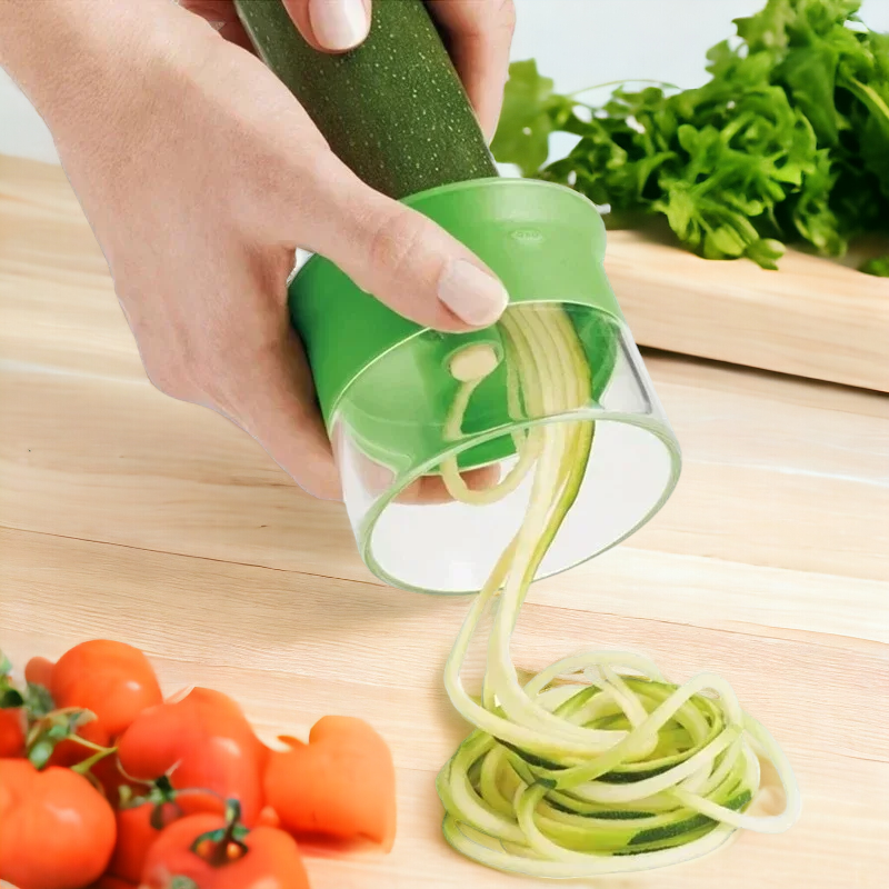 Handheld Spiralizer Vegetable Fruit Slicer Adjustable Spiral Grater Cutter Salad Tools Rotary Grater Kitchen Items Accessories