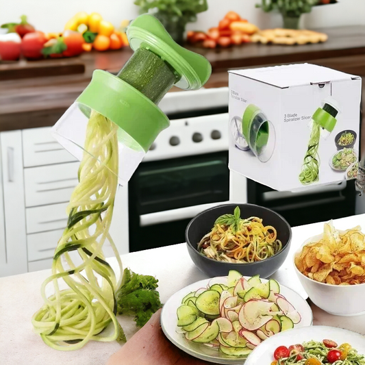 Handheld Spiralizer Vegetable Fruit Slicer Adjustable Spiral Grater Cutter Salad Tools Rotary Grater Kitchen Items Accessories