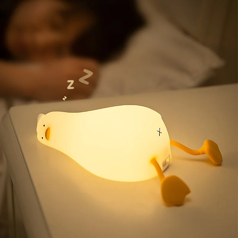 Rechargeable Laying Duck LED Night Light