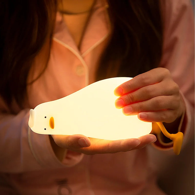 Rechargeable Laying Duck LED Night Light