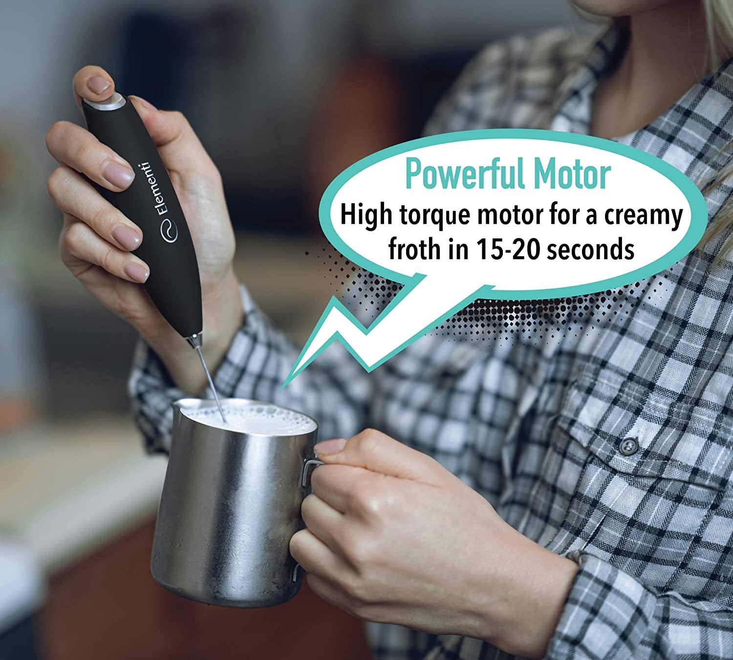 Handheld Milk Frother Wand & Matcha Mixer