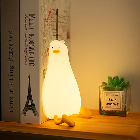 Rechargeable Laying Duck LED Night Light